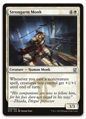 Strongarm Monk #39 (LP) Dragons of Tarkir DTK Magic MTG - Image 1 of 2