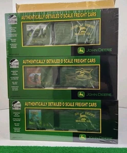 MTH 20-90130 JOHN DEERE O-SCALE 40' BOX 3-CAR SET NIB FACTORY SEALED!! - Bild 1 von 20