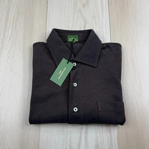 Neu mit Etikett Sid Mashburn braunes Darien Sport Shop Pima-Baumwolle Poloshirt für Herren Größe M - Bild 1 von 9