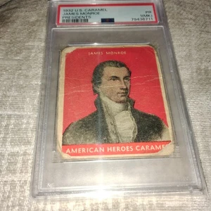 1932 U.S. Caramel Presidents James Monroe PSA 1 - Picture 1 of 4