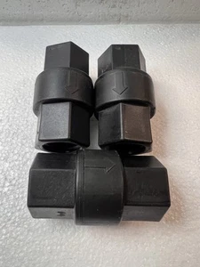 1/2" FNPT 1/2" POLYPROPYLENE CHECK VALVE 3PK - Picture 1 of 6