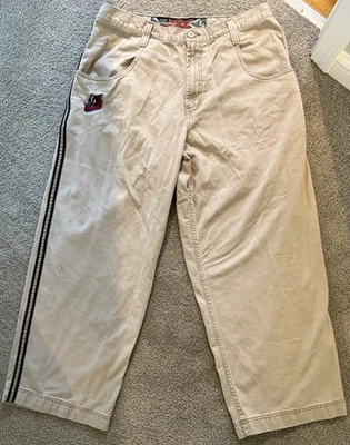 ¡Pantalones caqui mofeta JNCO vintage raros de los 90! Hombre Talla 38X32 ¡En Excelente Estado! Foto 1 de 4