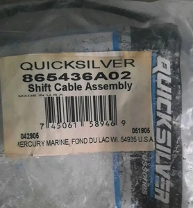 One New 865436A02 Mercruiser Quicksilver Shift Cable Assembly Equal to 8M0176524 - Picture 1 of 3