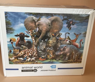 NEW Animal World African Animals 1000 Piece Puzzle - Image 1 of 4