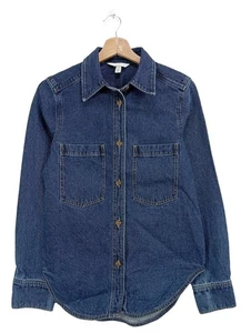 H&M Jeansjacke Damen Jacke Gr. DE 34 blau Casual-Look - Bild 1 von 7