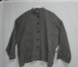 Neu Stijfselkissie Lagenlook Leinen Oversize Kastig Tunika Blouson Shirt Jacke L - Bild 1 von 7