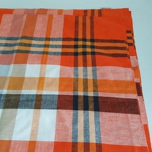1970s Finlayson orange cotton table cloth vintage 125cm Nordic design Finland - Picture 1 of 12