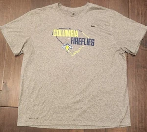 Nike Columbia Fireflies Minor League Baseball Gray T-Shirt Men's 3XL - Picture 1 of 4