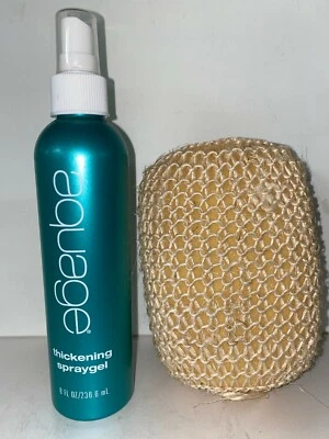 Aquage Thickening Spray Gel 8 oz Brand NEW Packaging! + Sisal sponge - Image 1 of 3