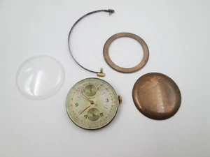 Máquina y esfera cronógrafo Breitling Cadette. Cuerda manual. Calibre Venus 170 - Imagen 1 de 7