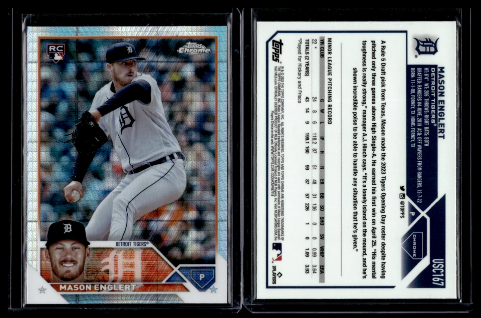 2023 Topps Chrome Update Series Prism Refractor #USC167 Mason Englert Rookie RC - Image 1 of 1