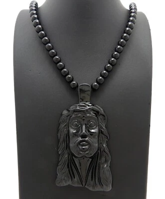 NUEVO COLLAR PIEZA JESÚS HOMAICA NEGRO JAY-Z* Foto 1 de 4