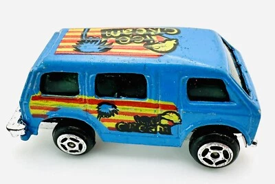 Vintage Summer Ice Cream Van Scale 1:80 Blue S8305 Dieccast Toy Vehicle Car Van - Image 1 of 4