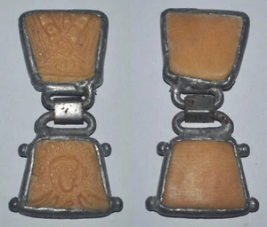 Amuleto religioso de colección hormiga de plástico-aluminio medalla A - Imagen 1 de 5