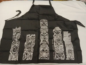 Perfect Partners Alaskan Full Body Apron Totem Poles Print - Picture 1 of 6