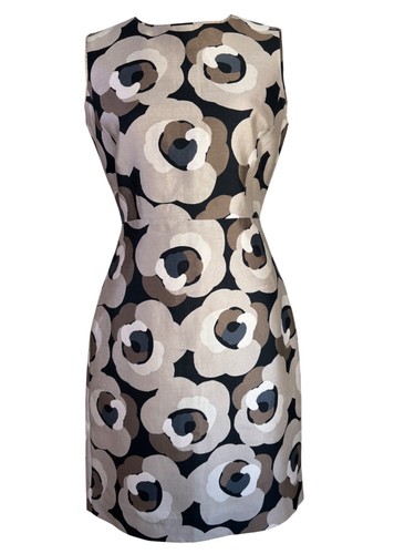 Abito tubino floreale senza maniche Kate Spade New York taglia 4 misto cotone seta