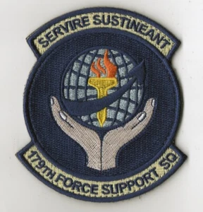 USAF Patch 179th FORCE SUPPORT SQ, Color, 179th AW Mansfield, Ohio, hooked back - Picture 1 of 1
