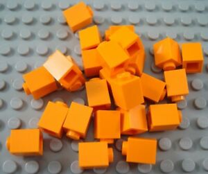 LEGO Lot of 25 Orange 1x1 Bricks
