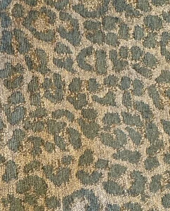 Kasmir Fabric Ewing Brown Cheetah Chenille Upholstery Fabric Remnant A1 - Picture 1 of 5