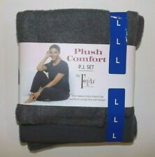 Felina Gray Plush Comfort PJ Set Size L Large Sleepwear Womens