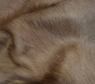 29 sf Brown Gray Hair On Upholstery ITALIAN Leather Hide Skin Piece h20a bcd - Image 1 of 4