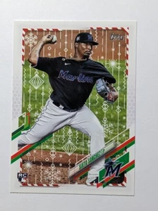 2021 Topps Baseball Holiday Rookie Card #HW38 Sixto Sanchez RC Miami Marlins - Picture 1 of 2
