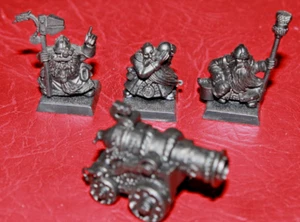 Warhammer Fantasy Dwarf Cannon + Crew (plastic) Undercoated Black - Picture 1 of 3