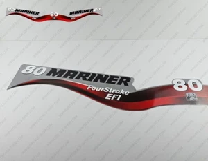 Mariner 80 hp Four Stroke EFI 2006-2012 outboard engine decals sticker set - Picture 1 of 5