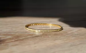 Bracciale Diamanti Oro Giallo 18k Bangal circa 1.5CTW 12,3g - Foto 1 di 5