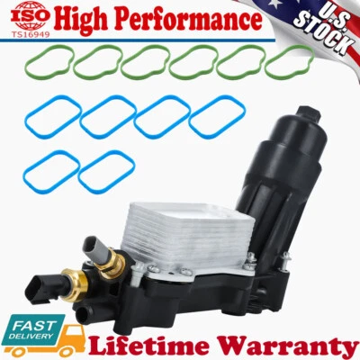 Carcasa adaptadora de filtro de aceite con sellos de admisión para Jeep Grand Cherokee 2014-2015 3,6 L Foto 1 de 4