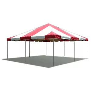 Commercial Frame Tent 20x20 Red PVC Vinyl Canopy Waterproof Event Party Gazebo - Picture 1 of 8