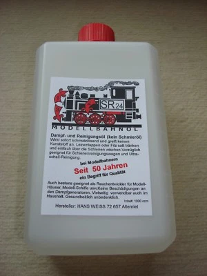 TOP Angebot  SR 24 Modellbahnöl Reinigungsöl  Dampföl 1 Liter  Ultraschallbad - Bild 1 von 4