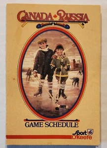 Vintage Hockey Pocket Game Schedule From The Canada vs Russia 1974 Summit Series - Picture 1 of 3