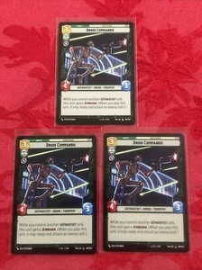 3x Star Wars Unlimited - Droid Commando - 081/257 Twilight of the Republic x3 - Picture 1 of 6