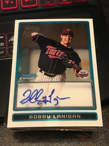  2009 Bowman Chrome Prospects #BCP124 Bobby Lanigan AUTO TWINS!