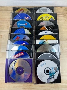 Lot of 19 Vintage Mac/Windows Software Discs Turbotax, Windows, Adobe, Etc. - Picture 1 of 3