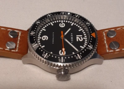 HEMEL STRATUS ELECTRONIC VK31 MECA-QUARTZ, CERAMIC BEZEL, SAPPHIRE CRYSTAL - image 1 of 4