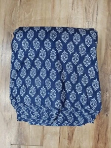 25 Yard Indian Cotton Handmade Print Fabric Sanganeri Hand Block Printed Fabric - Picture 1 of 3