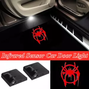 2Pcs Wireless Red Spider Homeless Car Door Led Welcome Laser Shadow Lights - Picture 1 of 11