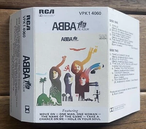 ABBA The Album Replacement Cassette *INLAY ONLY No tape* 1977 Australia VPK14060 - Picture 1 of 6