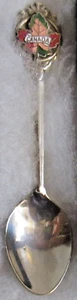 #502) SILVER PLATED TEA SPOON CANADA COUNTRY NORTH AMERICA MAPLE LEAF - Picture 1 of 2