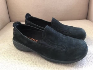 MERRELL PRIMO MOC BLACK NUBUCK LEATHER LOAFERS/SLIP ONS WOMEN SIZE 8 - Bild 1 von 10