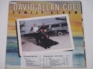 DAVID ALLAN COE - FAMILY ALBUM, KC 35306 COLUMBIA, PROMO 1978 - Picture 1 of 4