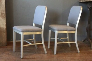 Vintage Goodform Art Deco Aluminum Modern Chairs Drafting - Picture 1 of 12