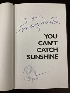 ￼Don Maynard Signed Book You Can’t Catch Sunshine NY Jets Football Autograph TPG - Picture 1 of 3