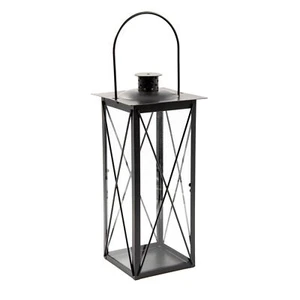 Gartenleuchte zum Stellen oder Hängen Windlicht Glas Laterne – Terrassendeko - Bild 1 von 7