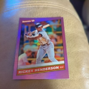 Rickey Henderson 2020 Donruss Pink Parallel #219 NY Yankees 