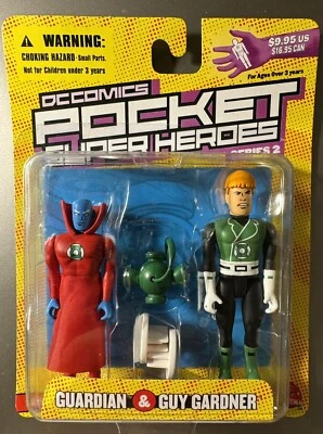 JUEGO DE FIGURAS DE ACCIÓN DC DIRECT POCKET SUPER HEROES GUARDIAN & GUY GARDNER SELLADO Foto 1 de 2