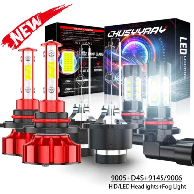 Para Lexus GS300 2005-2006 - Faro delantero LED HID + Luz antiniebla 6x Bombillas Combo KIT Foto 1 de 4