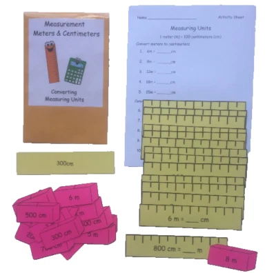 Centro de matemáticas hecho por profesores unidades de medida de conversión metros y centímetros Foto 1 de 2